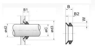 Подшипник Манжеты V – образные Манжета 190 VS (171x178x20.5) по выгодным ценам Екатеринбург